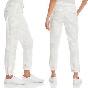 PAIGE Mayslie Jogger Pants Beige Camo Print Size 26 Utility Chic EUC